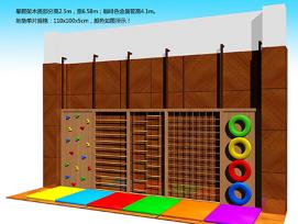 墻壁木質(zhì)組合攀爬架